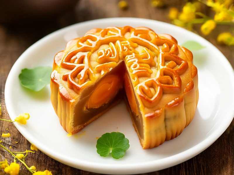 蛋黄月饼图