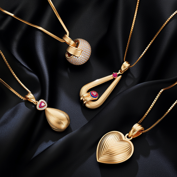 黄金吊坠流行款式图片